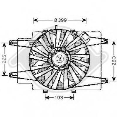 Вентилятор, охлаждение двигателя DIEDERICHS 3041201
