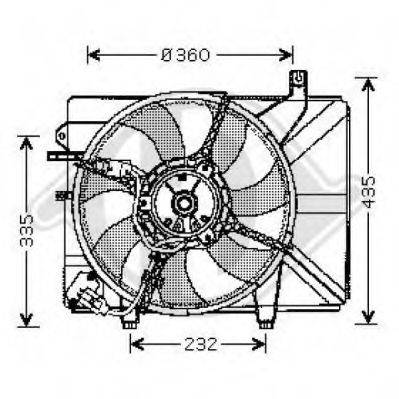 Вентилятор, охолодження двигуна DIEDERICHS 6805101