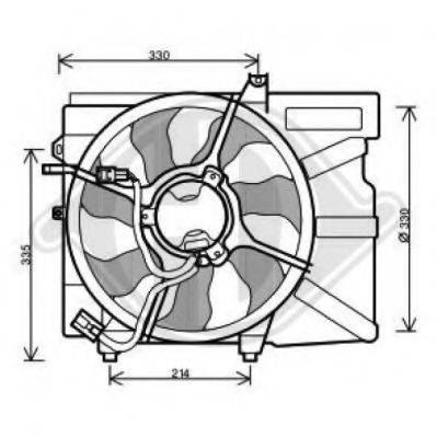 Вентилятор, охолодження двигуна DIEDERICHS 6805201