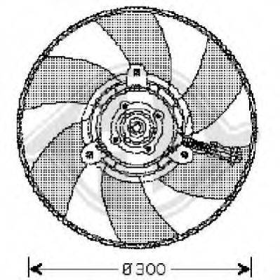 Вентилятор, охлаждение двигателя DIEDERICHS 8220302