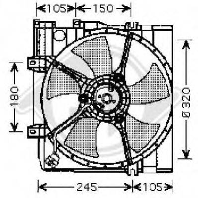 Вентилятор, охолодження двигуна DIEDERICHS 8622103