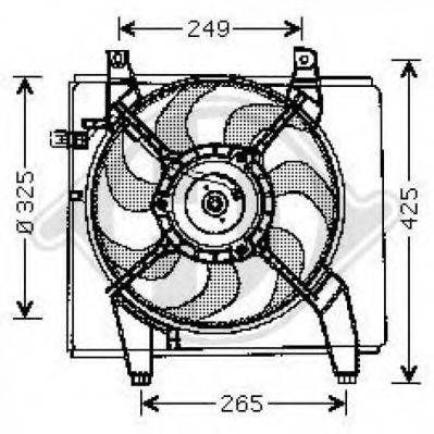 Вентилятор, конденсатор кондиціонера DIEDERICHS 8682590