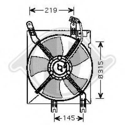 Вентилятор, охолодження двигуна DIEDERICHS 8691207