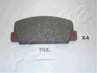 Комплект тормозных колодок, дисковый тормоз ASHIKA 50-07-702