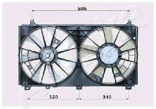 Вентилятор, охолодження двигуна ASHIKA VNT152503