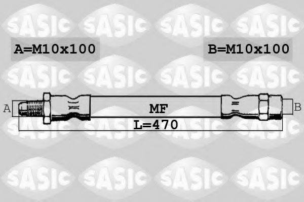 Тормозной шланг SASIC SBH0180