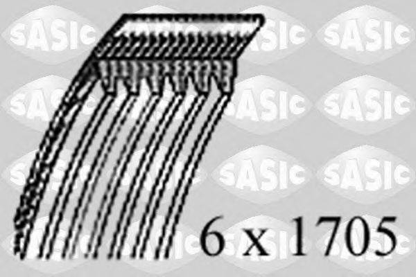SASIC 1770015 Поликлиновой ремень