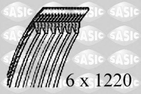 SASIC 1770054 Поликлиновой ремень