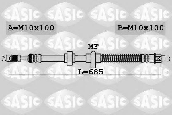 SASIC 6600057 Тормозной шланг