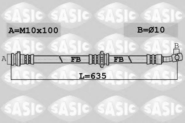 SASIC 6606153 Гальмівний шланг