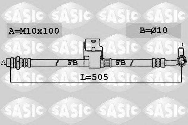Тормозной шланг SASIC 6606167