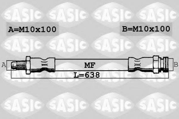 SASIC 6606179 Тормозной шланг