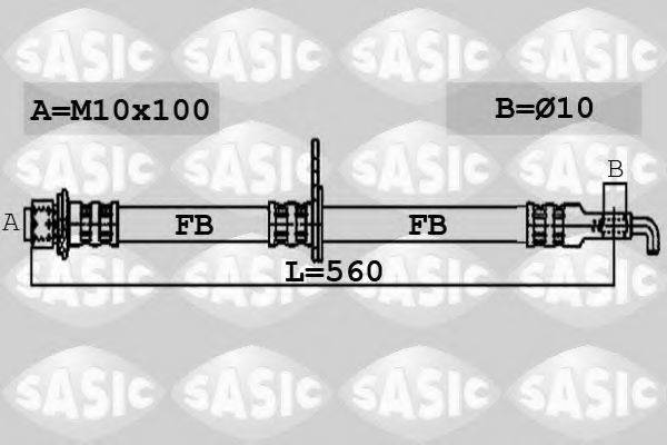 SASIC 6600038 Тормозной шланг