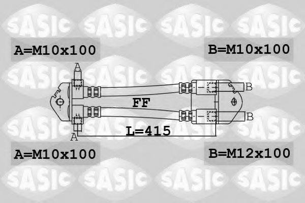 Тормозной шланг SASIC 6606195