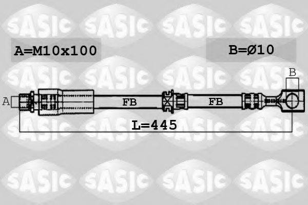 SASIC 6606193 Тормозной шланг