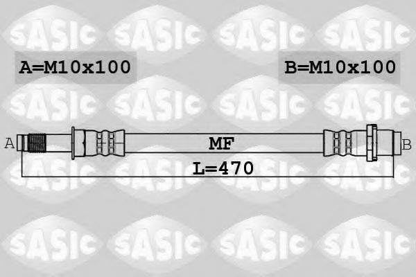 SASIC 6606230 Гальмівний шланг