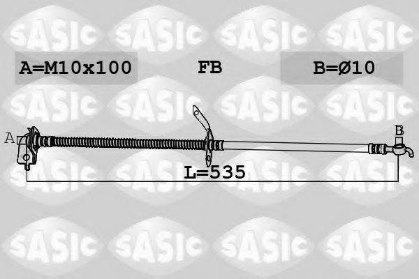 SASIC 6606250 Тормозной шланг