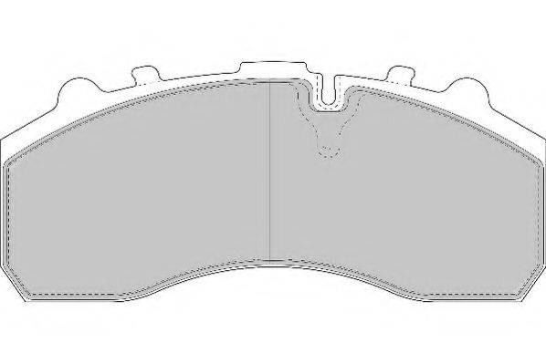 Комплект гальмівних колодок, дискове гальмо ABEX G6843FE