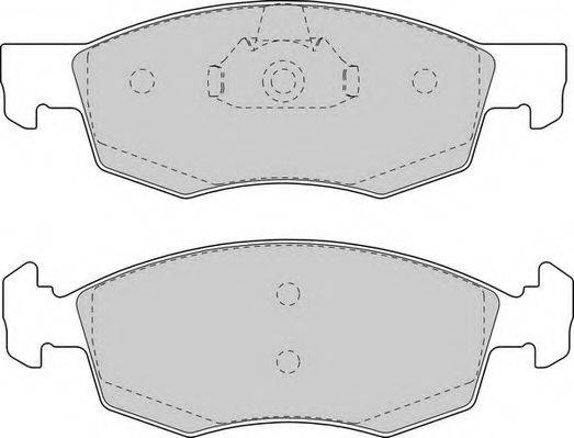Комплект тормозных колодок, дисковый тормоз DURON DBP231376