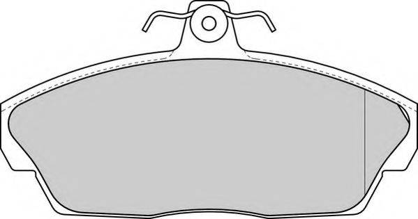 Комплект гальмівних колодок, дискове гальмо DURON DBP201291