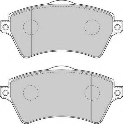 Комплект гальмівних колодок, дискове гальмо DURON DBP201473