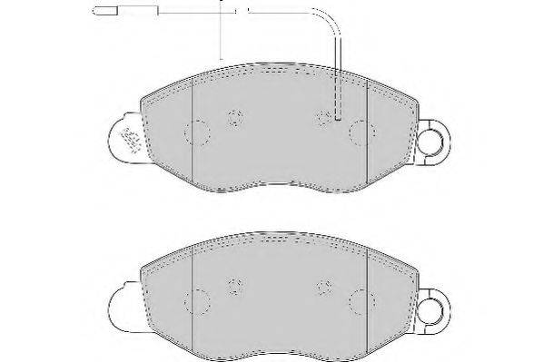 DURON DBP331616 Комплект тормозных колодок, дисковый тормоз