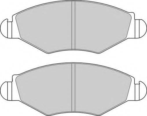 Комплект гальмівних колодок, дискове гальмо DURON DBP341378