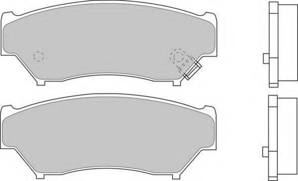 Комплект тормозных колодок, дисковый тормоз DURON DBP361020