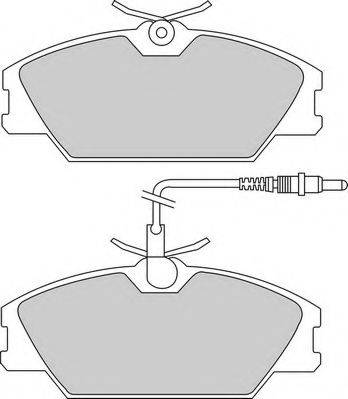 Комплект тормозных колодок, дисковый тормоз DURON DBP350406