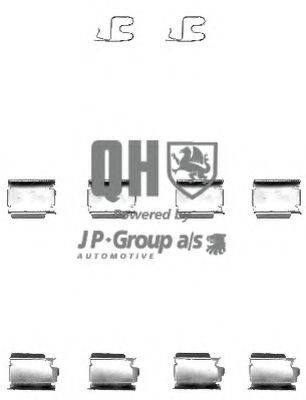Комплектуючі, колодки дискового гальма JP GROUP 1263650319
