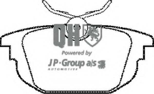 Комплект гальмівних колодок, дискове гальмо JP GROUP 3363700419