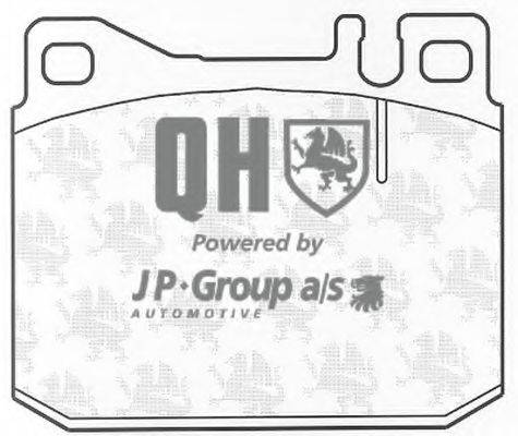 JP GROUP 1163608619 Комплект тормозных колодок, дисковый тормоз