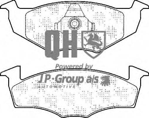 JP GROUP 1163600719 Комплект гальмівних колодок, дискове гальмо