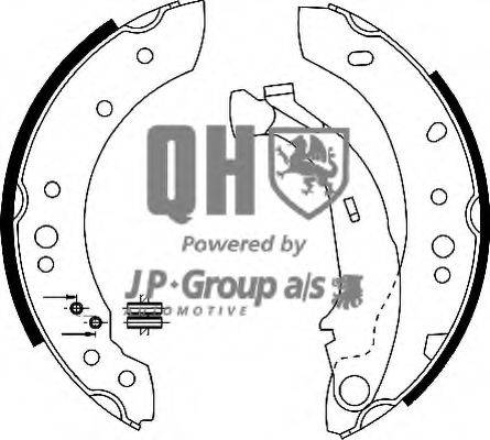 JP GROUP 4163900519 Комплект тормозных колодок