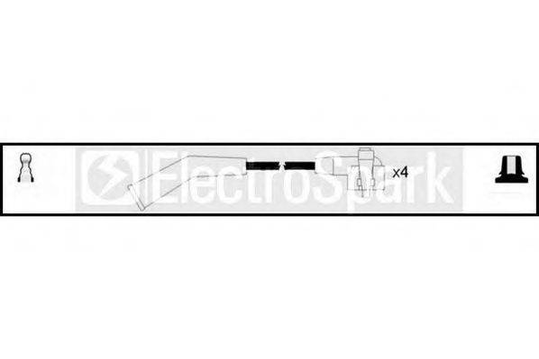 STANDARD OEK661 Комплект проводов зажигания