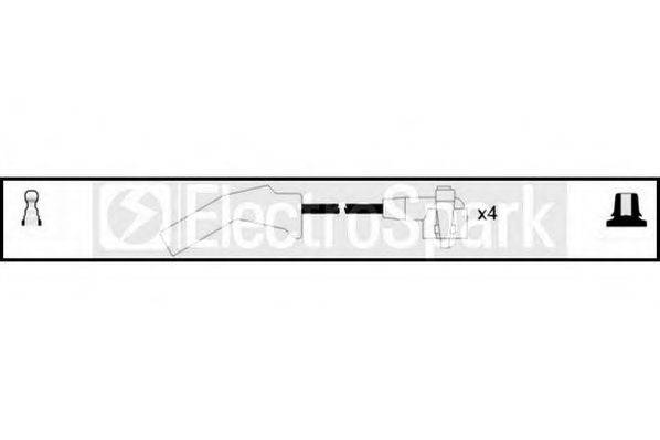 STANDARD OEK176 Комплект проводов зажигания