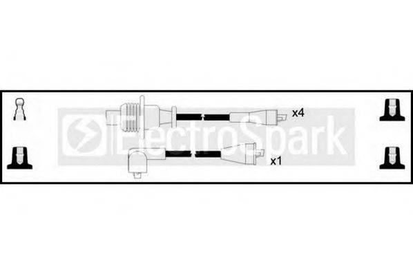 STANDARD OEK974 Комплект дротів запалення