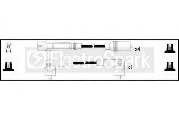 Комплект дротів запалення STANDARD OEK129
