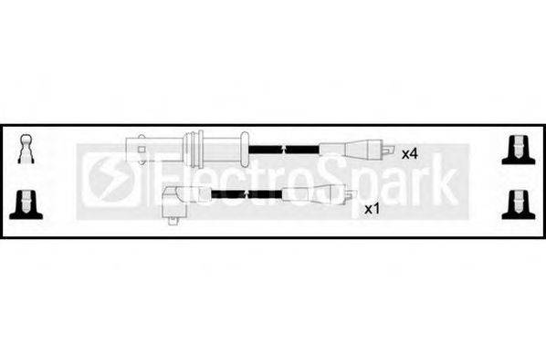 Комплект проводов зажигания STANDARD OEK614