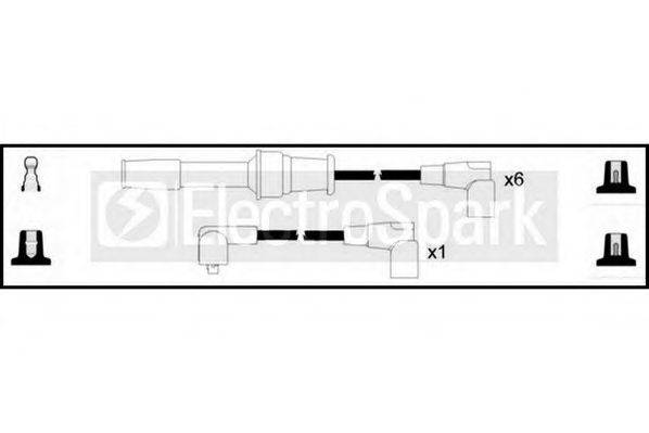 Комплект проводов зажигания STANDARD OEK438