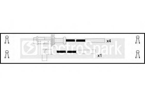 Комплект проводов зажигания STANDARD OEK048