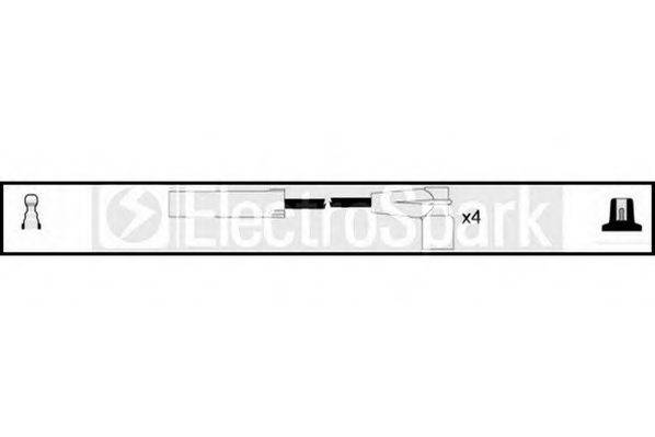 STANDARD OEK410 Комплект проводов зажигания