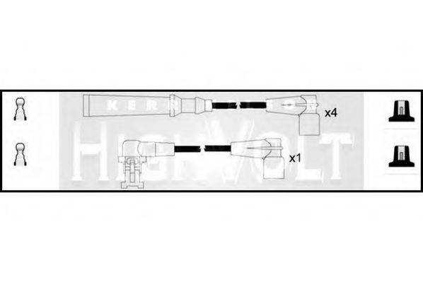 Комплект проводов зажигания STANDARD OEF686