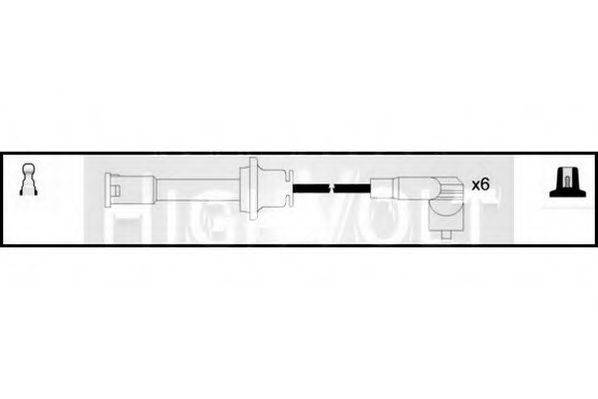 Комплект проводов зажигания STANDARD OEF480