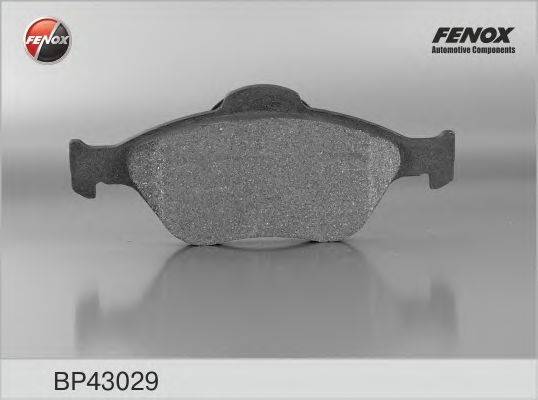 Комплект гальмівних колодок, дискове гальмо FENOX BP43029