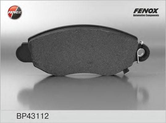 Комплект гальмівних колодок, дискове гальмо FENOX BP43112