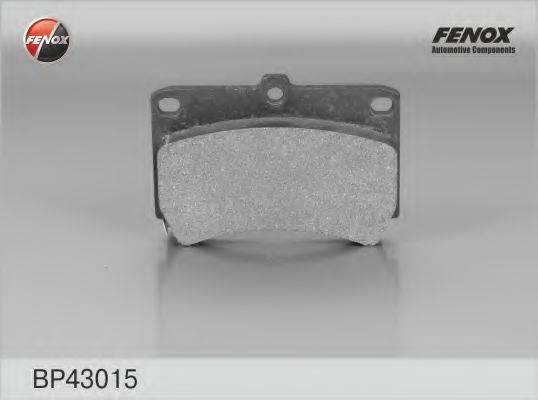 Комплект гальмівних колодок, дискове гальмо FENOX BP43015