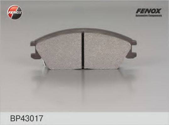 Комплект гальмівних колодок, дискове гальмо FENOX BP43017