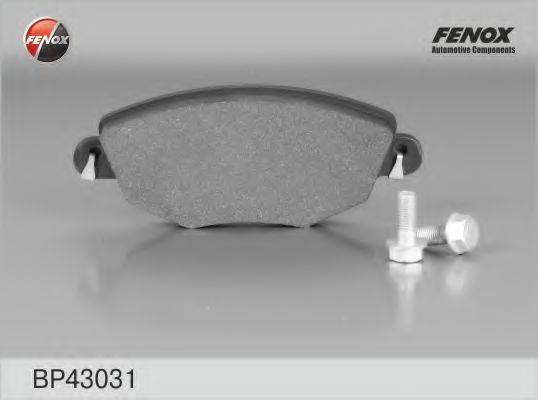 FENOX BP43031 Комплект тормозных колодок, дисковый тормоз