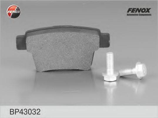 FENOX BP43032 Комплект гальмівних колодок, дискове гальмо